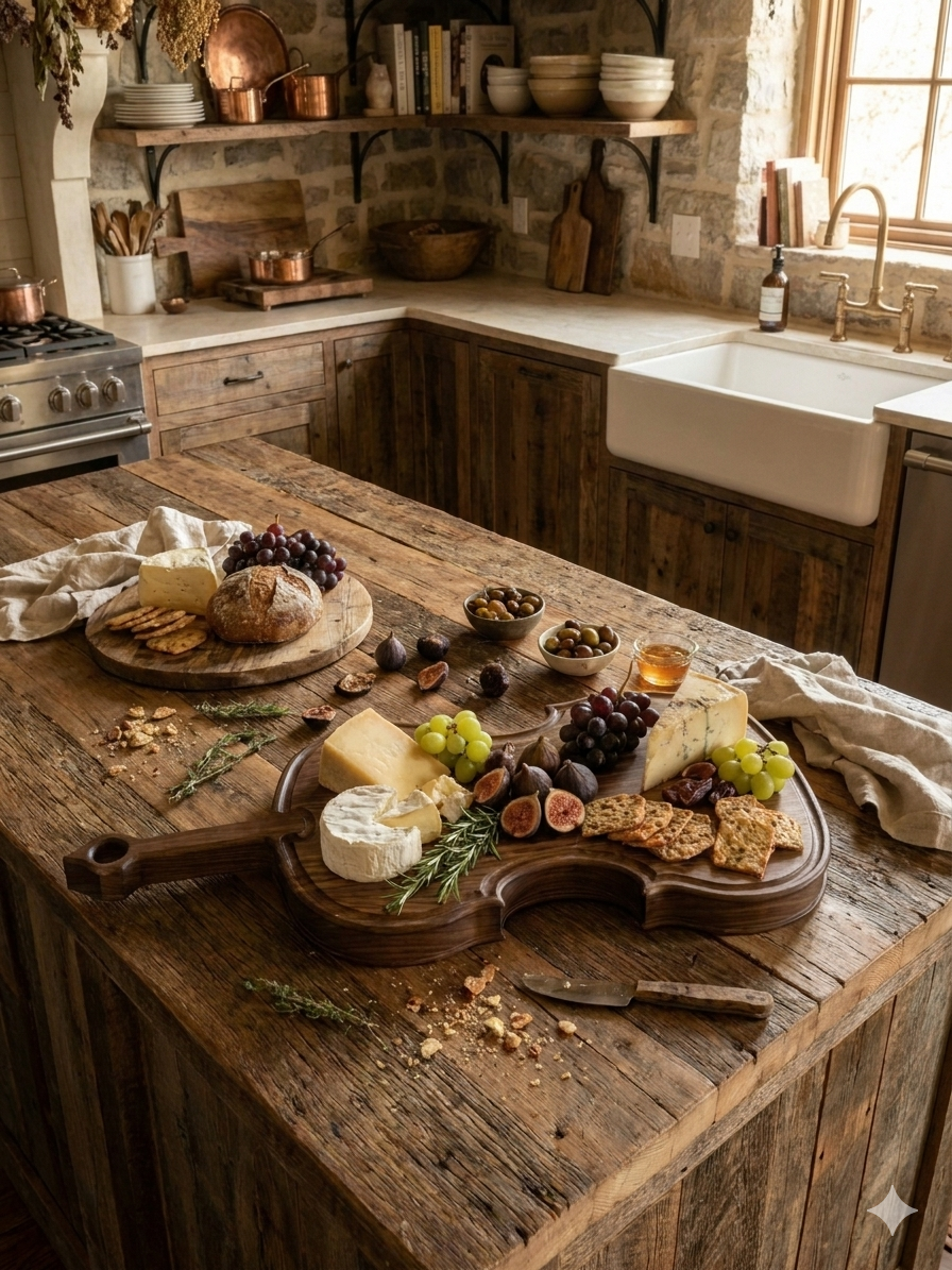 Handcrafted Black Walnut Violin Charcuterie & Serving Board