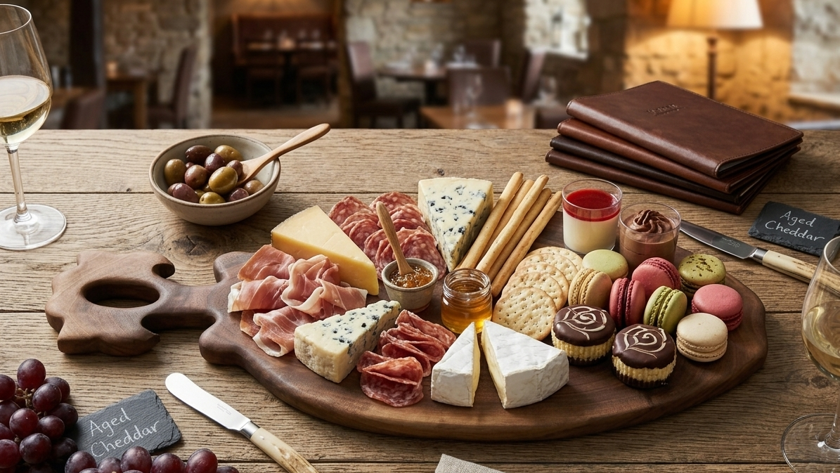 Handcrafted Black Walnut Tree Cookie Partial Live-Edge Charcuterie & Serving Board